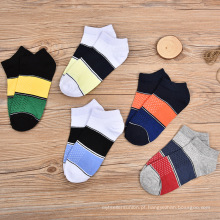 Venda quente de algodão listrado de moda impressão 3d de meias de ioga para homens